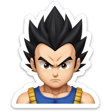 Vegeta from Dragon Ball sticker