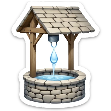 a water well - simple, no roof sticker