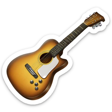 Guitar with 13  sticker