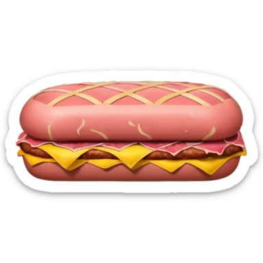  paris art city SPAM meat jeff koons style sculpture arty landscape  sticker