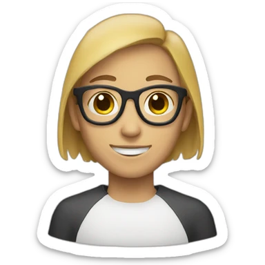 Persona estresada sticker