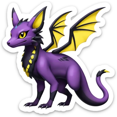 Shiny Salandit-Noivern-Umbreon-Hybrid (Full body) sticker