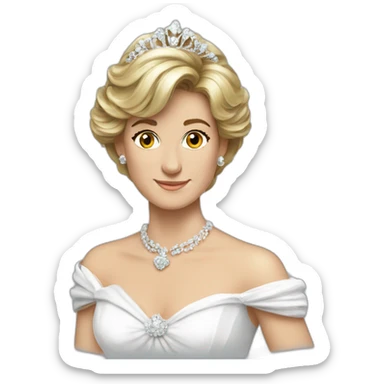 Diana princess of wales full sticker