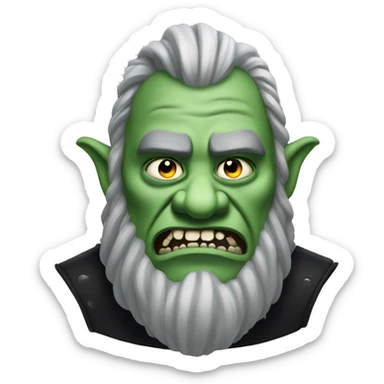 Goth ogre sticker