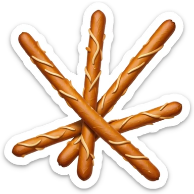 Pretzel sticks sticker