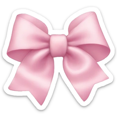 Light pink bow sticker