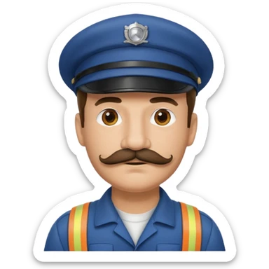 train driver sticker