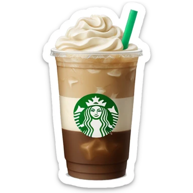 starbucks vanilla iced coffee sticker