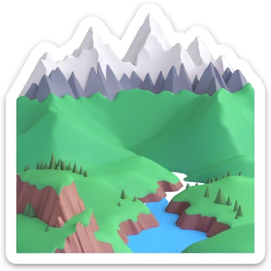 Khibiny mountains in Russia with distinctive peaks and geology sticker