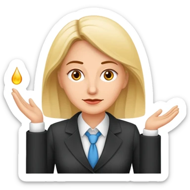 Ein Detektiv interviewt eine Putzfrau  sticker