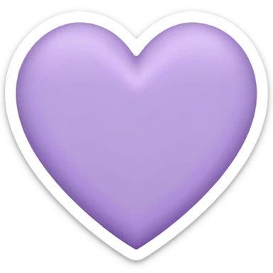Un corazón morado pastel sticker