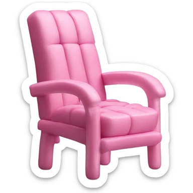Chair made of gum sticker