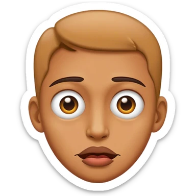 Yoooo wtf is wrong with you weirdo face sticker