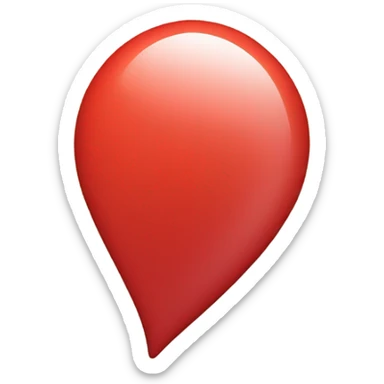 red map location pin sticker