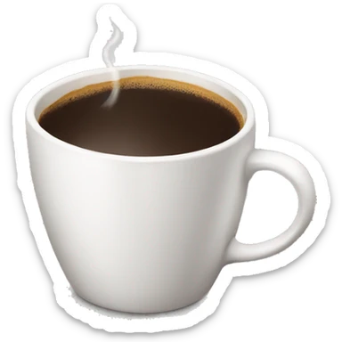 Coffee cup sticker