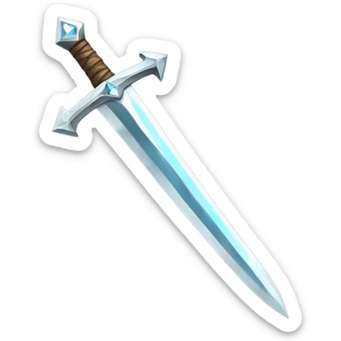 diamond tipped sword sticker