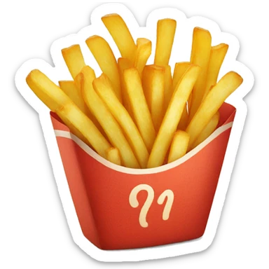 FRENCH FRIES sticker