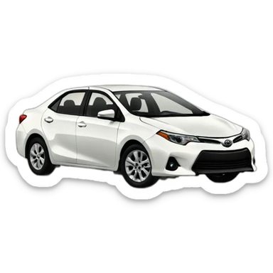 Sunrise Toyota corolla 2011 white sticker