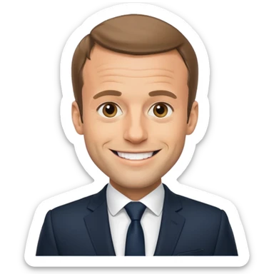 Cree moi un emoji Macron  sticker