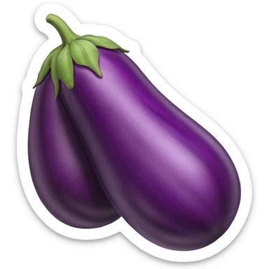 An eggplant with veins  sticker