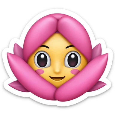 Coração rosa mais pontudo  sticker