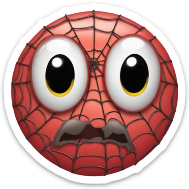 spider-man with love eyes sticker