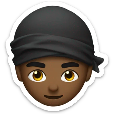 ninja with  low taper fade sticker