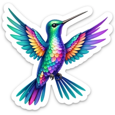 Humming birds sticker