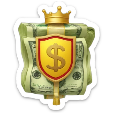 money-sign-coat-of-arms sticker