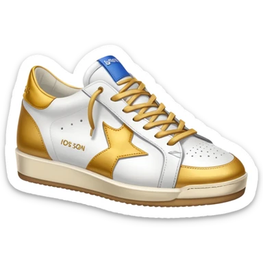 A golden goose shoe sneaker sticker