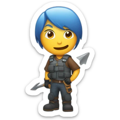 chat bubble icon containing a forward slash character "/" sticker