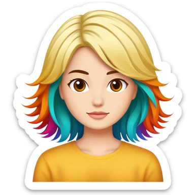 Hair colouring  sticker