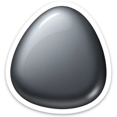 Ultra realistic, highly detailed, rendering, isolated, 8k, 5000x5000px, clean, smooth lines, silver black luster stone, Graphite – C sticker