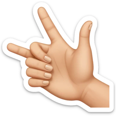 Thumb and finger tapping together  sticker