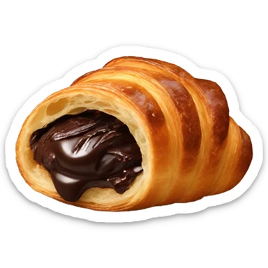 chocolate croissant  sticker