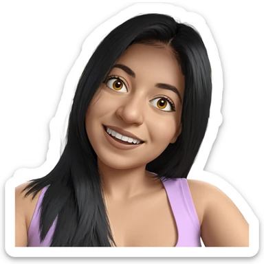 smiling girl in car interior sticker