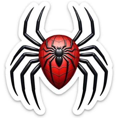 Spiderman siper symbol black sticker