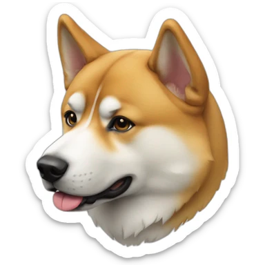 Dog akita inu full-height sticker