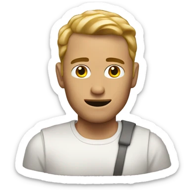 White Man with Chipotle burrito sticker