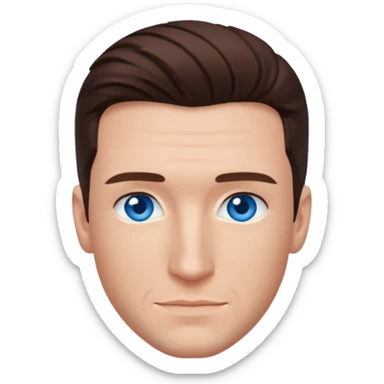 JC Chasez blue eyes, brown hair sticker