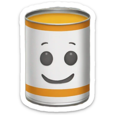 Huge young cans of soup sticker