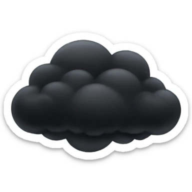Black cloud sticker