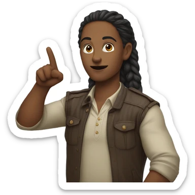 dani daniel pointing sticker