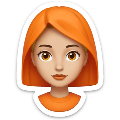 sister orange  sticker