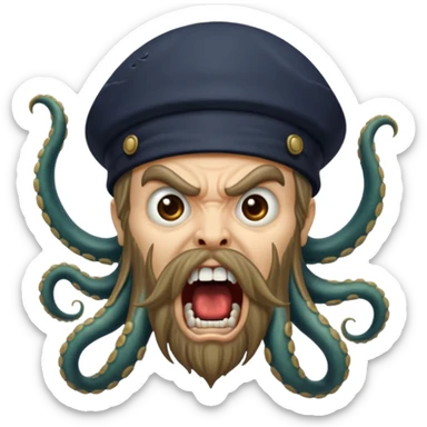 davy jones screaming sticker