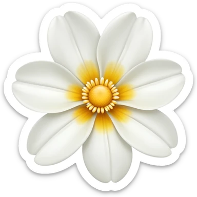 Fleur blanche sticker