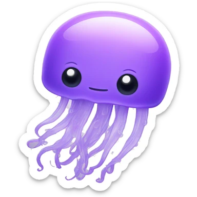 Light purple jellyfish sticker