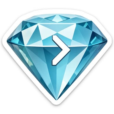 diamond video play button sticker