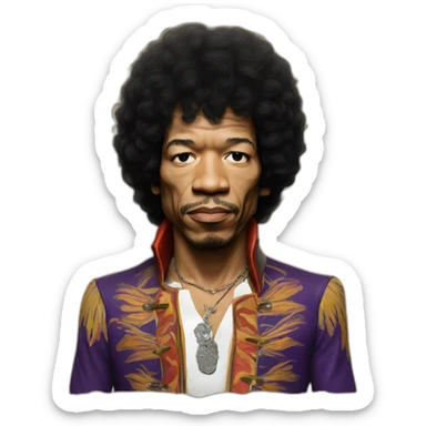 Jimi Hendrix sticker