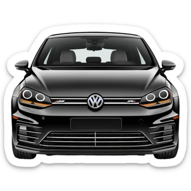 black golf r mk7 2016 sticker